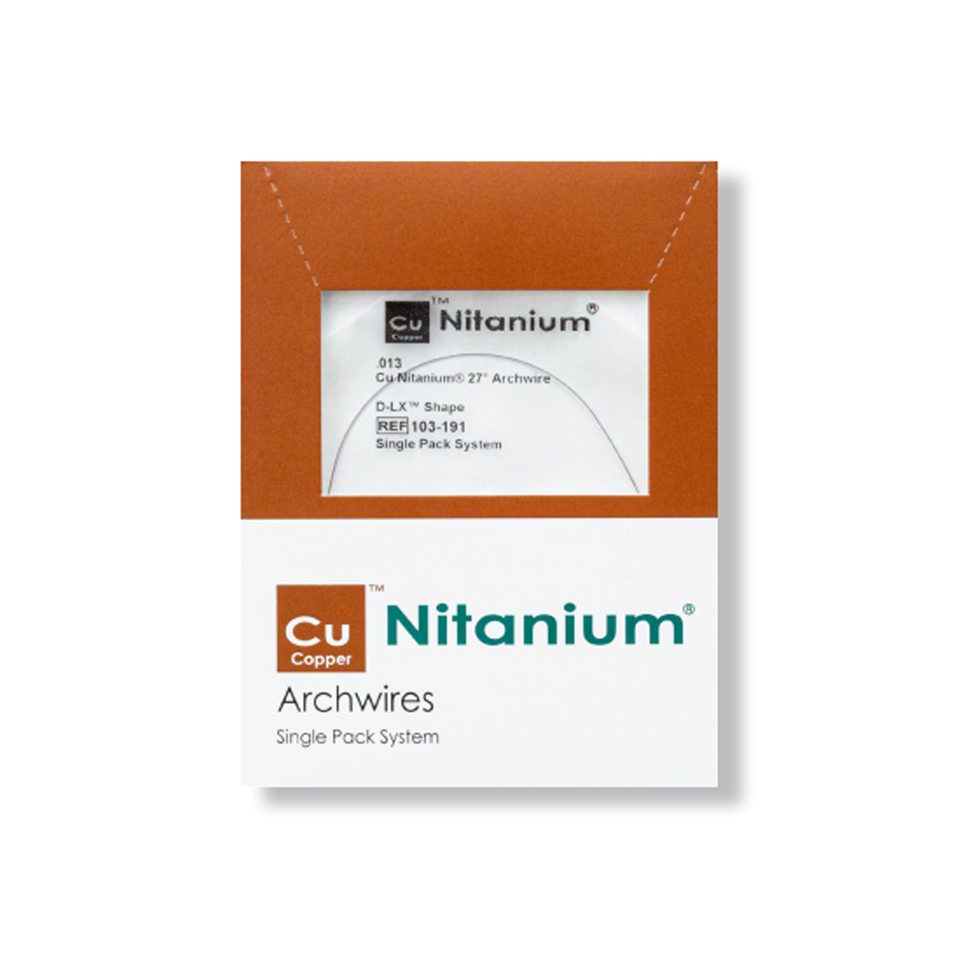 CuNitanium Carriere D-LX 35° дуга .017х.025 EZ Stops шт (ОО)