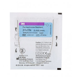 Дуга стальная Unitek Permachrome Resilient .016x.016  ВЧ ФIII (3М)
